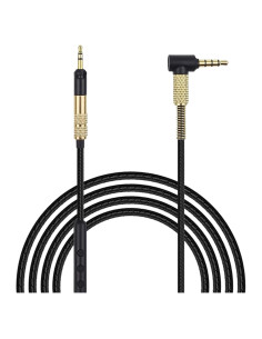 Cable de Audio 1.5m FAAEAL para Auriculares Sennheiser y Audio-Technica con Micrófono