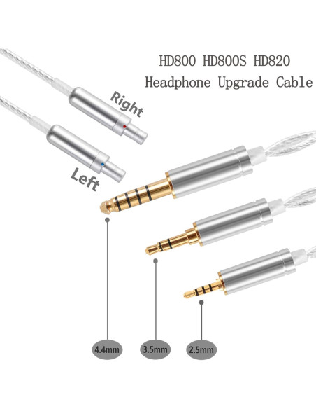 Cable de audio reemplazo FAAEAL 1.5m 4.4mm para Sennheiser