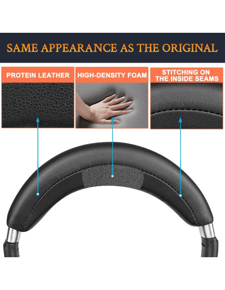 Funda de Diadema SOULWIT para Auriculares Sennheiser PXC550 II - Negro