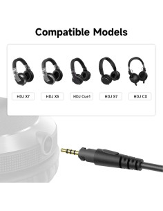 Cable de Reemplazo para Auriculares Pioneer 1.7m 3.5mm/6.35mm 2