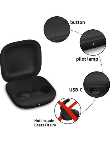 Estuche de Carga Compatible Beats Fit Pro - Ligero y Portátil