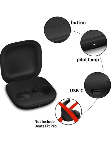 Estuche de Carga Compatible Beats Fit Pro - Ligero y Portátil