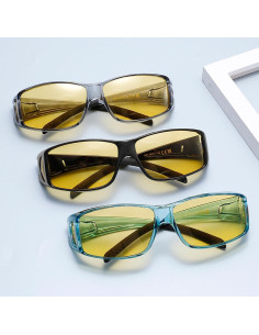 Gafas de Conducción Nocturna CARFIA - Lentes Polarizados Amarillos HD 2