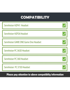 Cojín de Reemplazo para Auriculares Sennheiser HZP41 HZP26 2