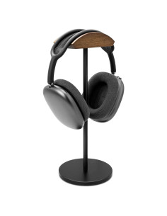 Soporte para Auriculares GEVO de Madera de Nogal y Aluminio