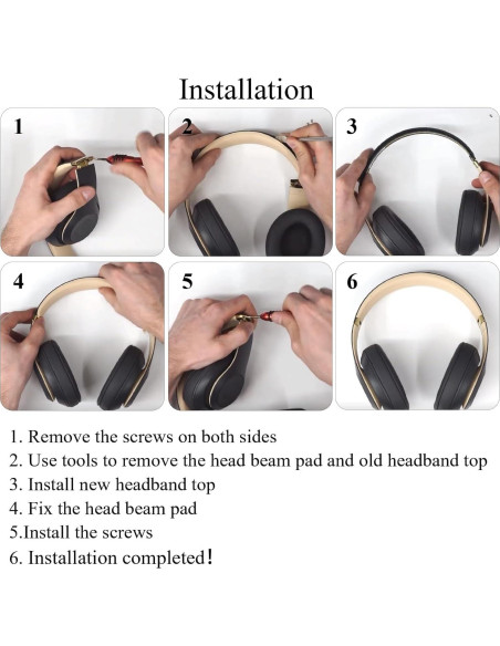 Cabezal y bisagra de repuesto Adhiper para auriculares Beats Studio 3 Cabezal y bisagra de repuesto Adhiper para auriculares Beats Studio 3
