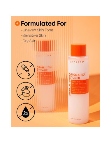 Tónico de Arroz Mela-Pro 200 ml - Niacinamida y Glutatión