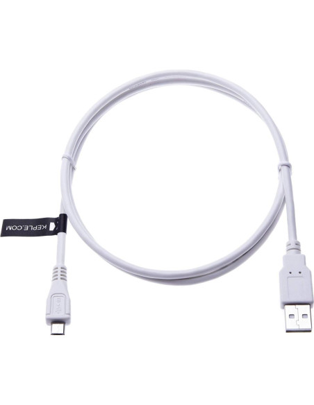 Cable de carga Micro USB Keple 0.46m para auriculares Sony