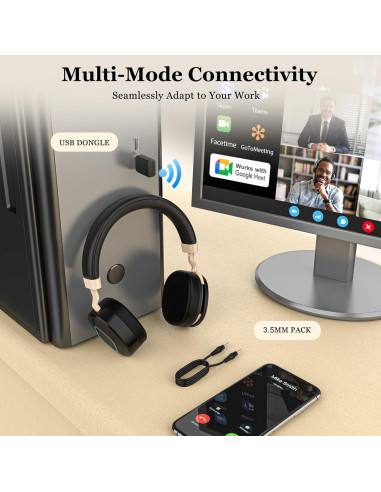 Auriculares Inalámbricos Earby KSG-BT186-G-D con Micrófono