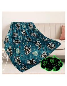 Manta Axolotl Brillante 100x130 cm DESKSA para Niños