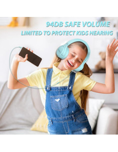 Auriculares USB-C INFURTURE CH3 para Niños 94dB Verde 2