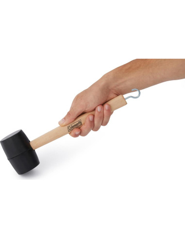 Mazo de goma Coleman con gancho para quitar estacas 0.45 kg