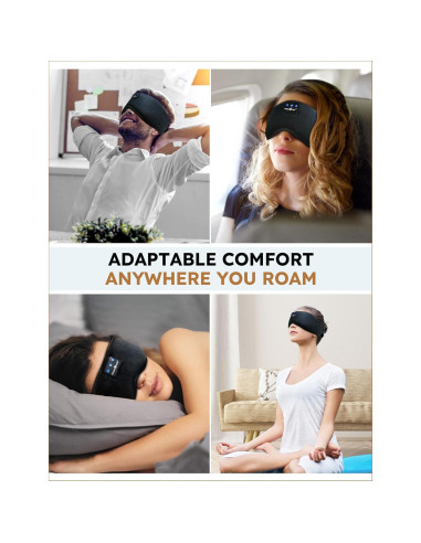 MUSICOZY Auriculares para dormir Bluetooth con máscara 14h
