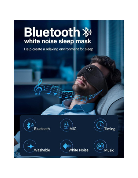 Auriculares Bluetooth para dormir ZHENYEMEI GH03 con 38 sonidos