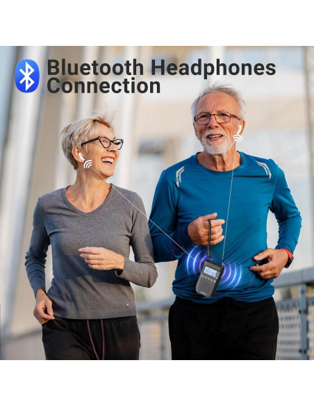 Radio Portátil AM FM PRUNUS J-618 Bluetooth Recargable 2000mAh