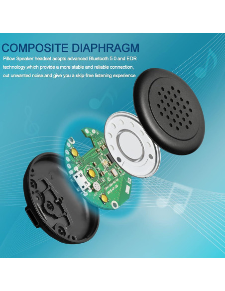 Módulo de Altavoces Bluetooth ASIILOVI 12.5mm Estéreo Módulo de Altavoces Bluetooth ASIILOVI 12.5mm Estéreo