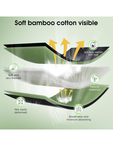 Máscara de Ojos Bluetooth ZHENYEMEI 3D Algodón Bambú Negro