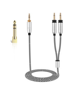 Cable Estéreo 3.5mm Gneinour con Adaptador 6.35mm 1.2m