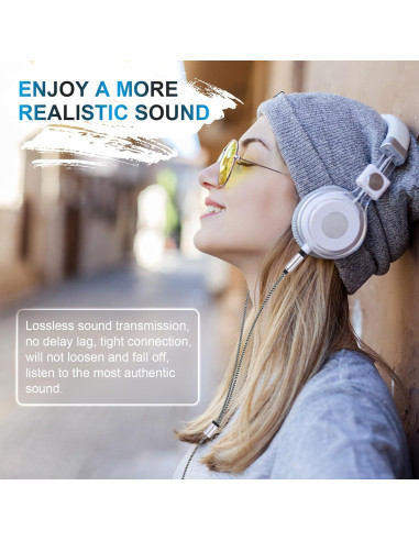 Cable Estéreo 3.5mm Gneinour con Adaptador 6.35mm 1.2m