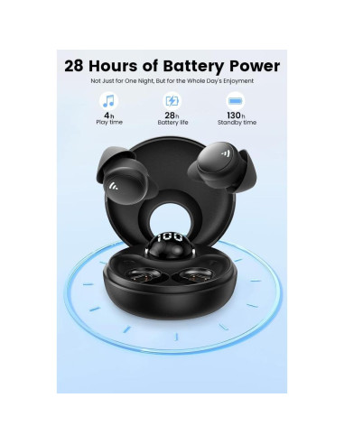 Auriculares Inalámbricos para Dormir CuiSuto My002UN Negro