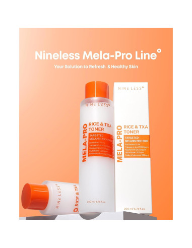 Tónico de Arroz Mela-Pro 200 ml - Niacinamida y Glutatión