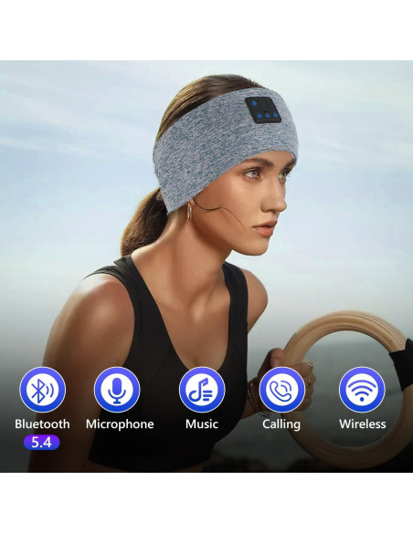 Auriculares Inalámbricos Bluetooth Aurya para Dormir Banda Cabeza