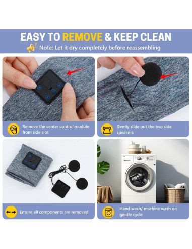 Auriculares Inalámbricos Bluetooth Aurya para Dormir Banda Cabeza