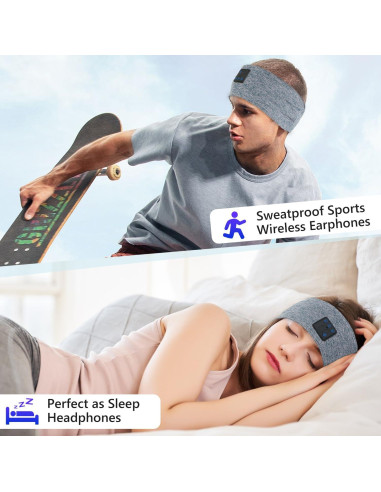 Auriculares Inalámbricos Bluetooth Aurya para Dormir Banda Cabeza