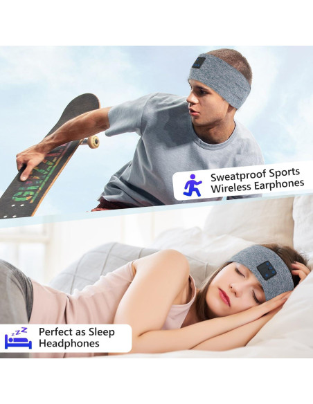 Auriculares Inalámbricos Bluetooth Aurya para Dormir Banda Cabeza
