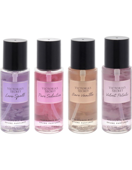 Set de Brumas Victoria's Secret para Mujeres - 4 Piezas 75ml