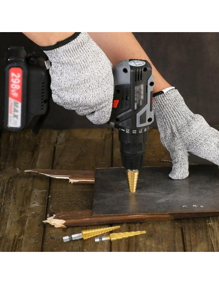 Juego de Brocas Escalonadas HSS Titanio IRONANT 3 Piezas