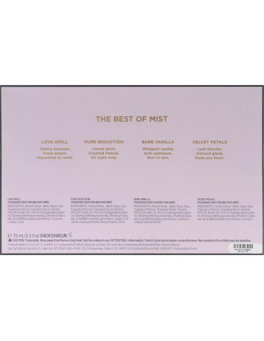 Set de Brumas Victoria's Secret para Mujeres - 4 Piezas 75ml