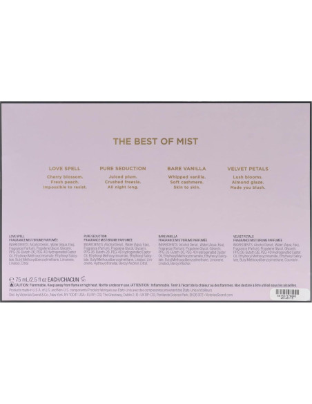 Set de Brumas Victoria's Secret para Mujeres - 4 Piezas 75ml