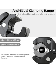 Soporte de Manillar Ajustable MC-10 para Cámaras GoPro y DJI 2