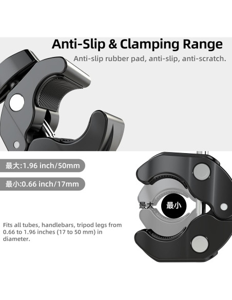 Soporte de Manillar Ajustable MC-10 para Cámaras GoPro y DJI