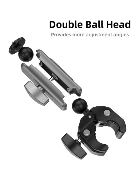 Soporte de Manillar Ajustable MC-10 para Cámaras GoPro y DJI