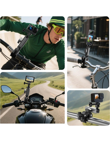 Soporte de Manillar Ajustable MC-10 para Cámaras GoPro y DJI