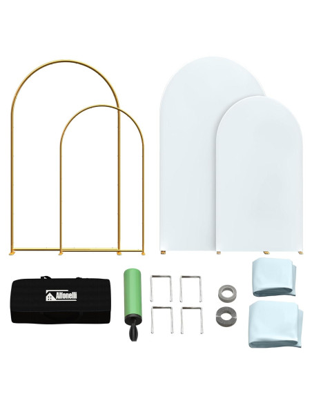 Soporte de Arco de Globos Alfonelli Blanco 99x198 cm