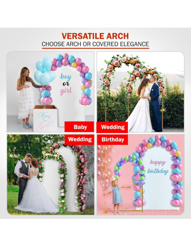 Soporte de Arco de Globos Alfonelli Blanco 99x198 cm