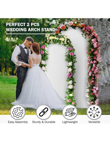 Soporte de Arco de Globos Alfonelli Blanco 99x198 cm