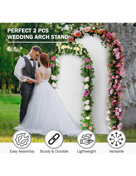 Soporte de Arco de Globos Alfonelli Blanco 99x198 cm