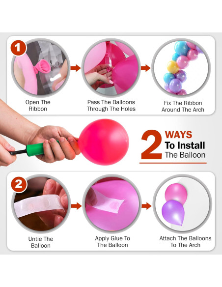 Soporte de Arco de Globos Alfonelli Blanco 99x198 cm