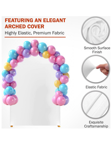 Soporte de Arco de Globos Alfonelli Blanco 99x198 cm