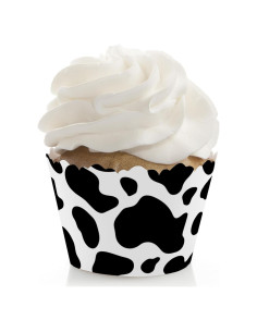 Fundas para Cupcakes de Vaca Gran Punto de Felicidad - Set de 12
