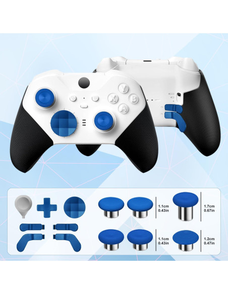 Accesorios Reemplazo Xbox Elite Series 2 BUERTT 13 en 1 Azul