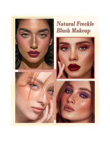 Bolígrafo Rubor de Pecas 2 en 1 Rosa y Sello de Pecas