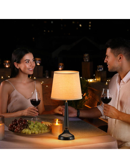 Lámpara de Mesa Inalámbrica PARTPHONER 48.3cm Táctil Recargable