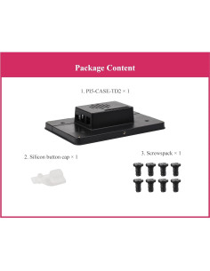 Funda Protectora Raspberry Pi 5 y Pantalla Táctil 7" 2