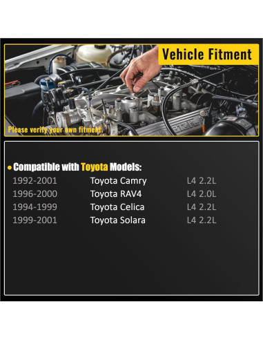 Polea equilibrador armónico AngyMeck para Toyota Camry 1992-2001