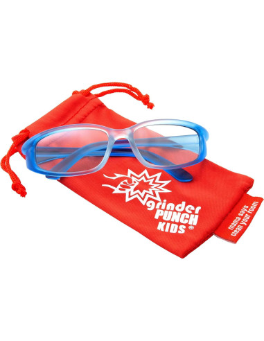Gafas de Sol Infantil grinderPUNCH Azul UV400 - Lente Claro